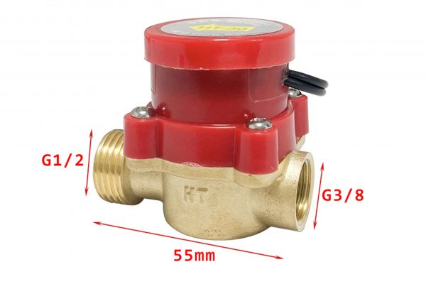 Реле протоку води HT-30 (датчик потоку води) внутрішня 3/8", зовнішня 1/2"