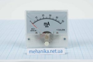 Міліамперметр постійного струму 50 mA (стрілковий)