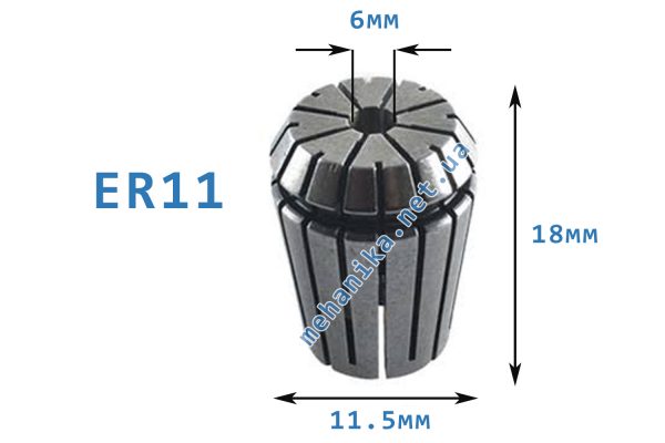 Цанги для деревообробки ER11