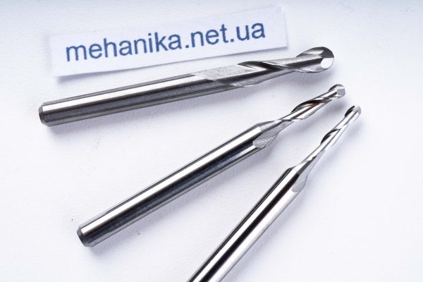 Фреза RS твердосплавна спіральна, радіусна, 2 ножі, R0.75-1.5 мм