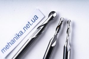 Фреза RS твердосплавна спіральна, радіусна, 2 ножі, R0.75-1.5 мм