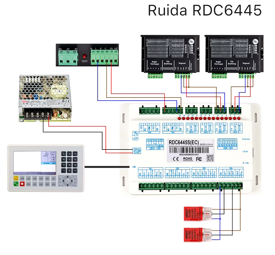Ruida RDC6445 контролер управління лазерним верстатом