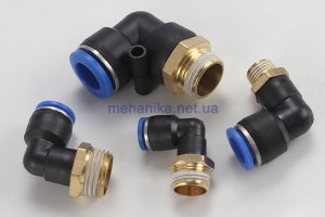 Фітинг швидкознімний кутовий + різьба