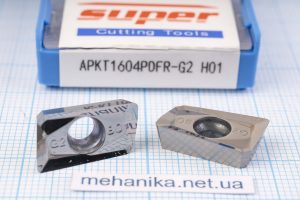Вставка фрезерна (різець) APKT1604PDFR-G2 H01 SUPER 45 HRC