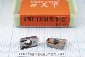 Вставка фрезерна (різець) APKT113504PDFR-G2 HZ10 BLADEWORLD 45 HRC