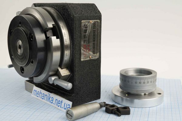 Поворотний стіл D100 мм із патроном 80 мм, вертикально-горизонтальний