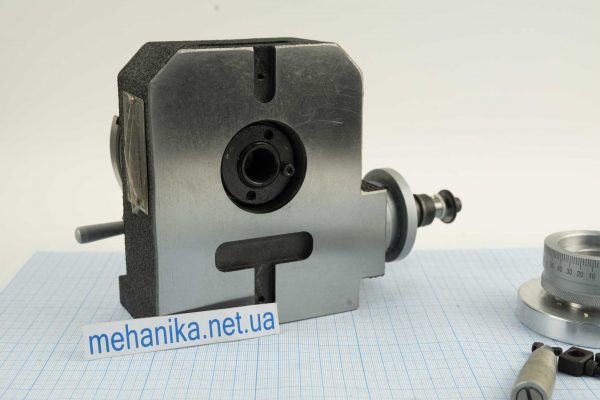 Поворотний стіл D100 мм із патроном 80 мм, вертикально-горизонтальний
