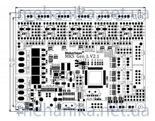 Контролер 3D принтера Makerbase MKS Gen L V2.1
