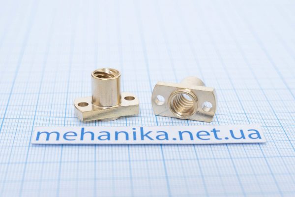 Трапецеїдальна гайка, вузький фланець