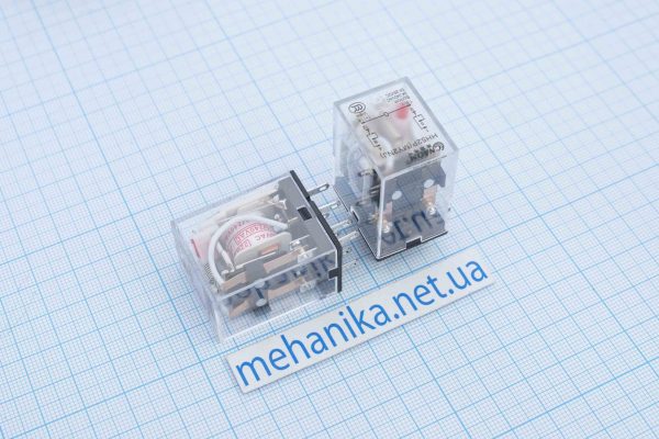 Реле HH52P (MY2NJ) зі світлодіодною індикацією (28V/220V, 5A)