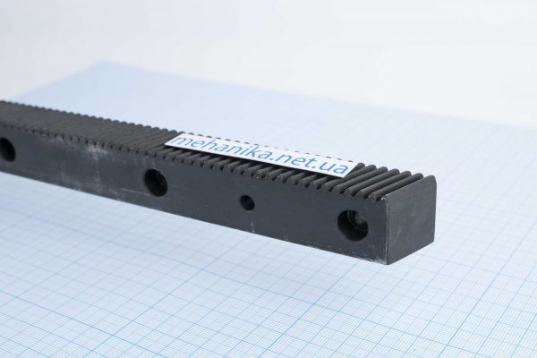 Зубчаста рейка модуль М1.25 (косозуба, 1400 мм)