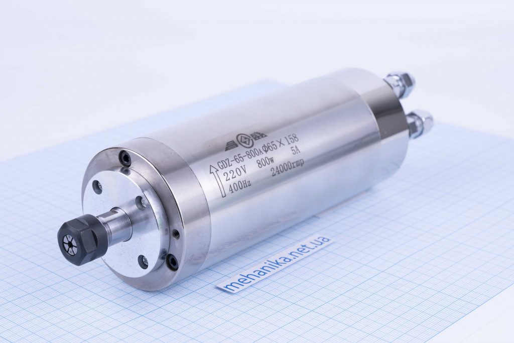Шпиндель GDZ-65-0.8 (0.8kW, d65мм), цанга ER11, з рідинним охолодженням