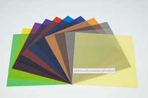 Кольорові гелеві світлофільтри (набір 11шт)