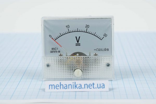 Вольтметр постійного струму 30V (стрілковий)