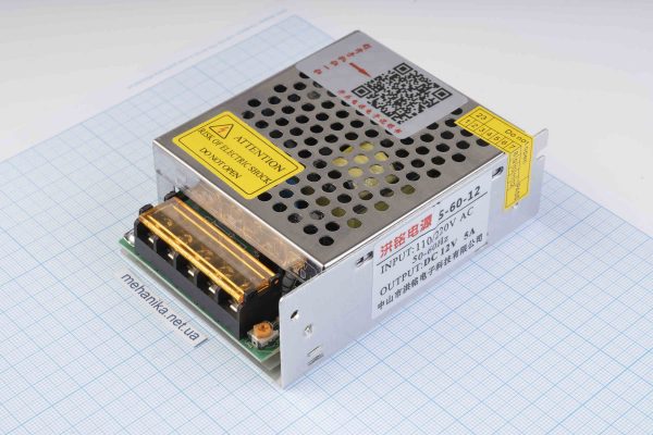Блок живлення 12V/5А 60W DC стабілізований імпульсний