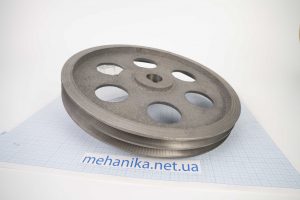 Шків клиновий, 2 струмки, профіль А (чавун) D300 мм, отвір d28 мм
