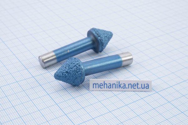 Фреза алмазна для ЧПУ, по граніту: D8 *∠60°(D15) * L50
