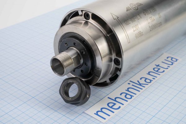 Шпиндель GDZ-80F-1.5 (1.5kW, d80мм), цанга ER11, з повітряним охолодженням