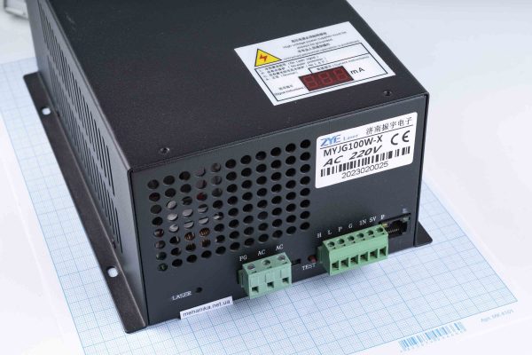 Блок живлення лазерної трубки 100W, з міліамперметром