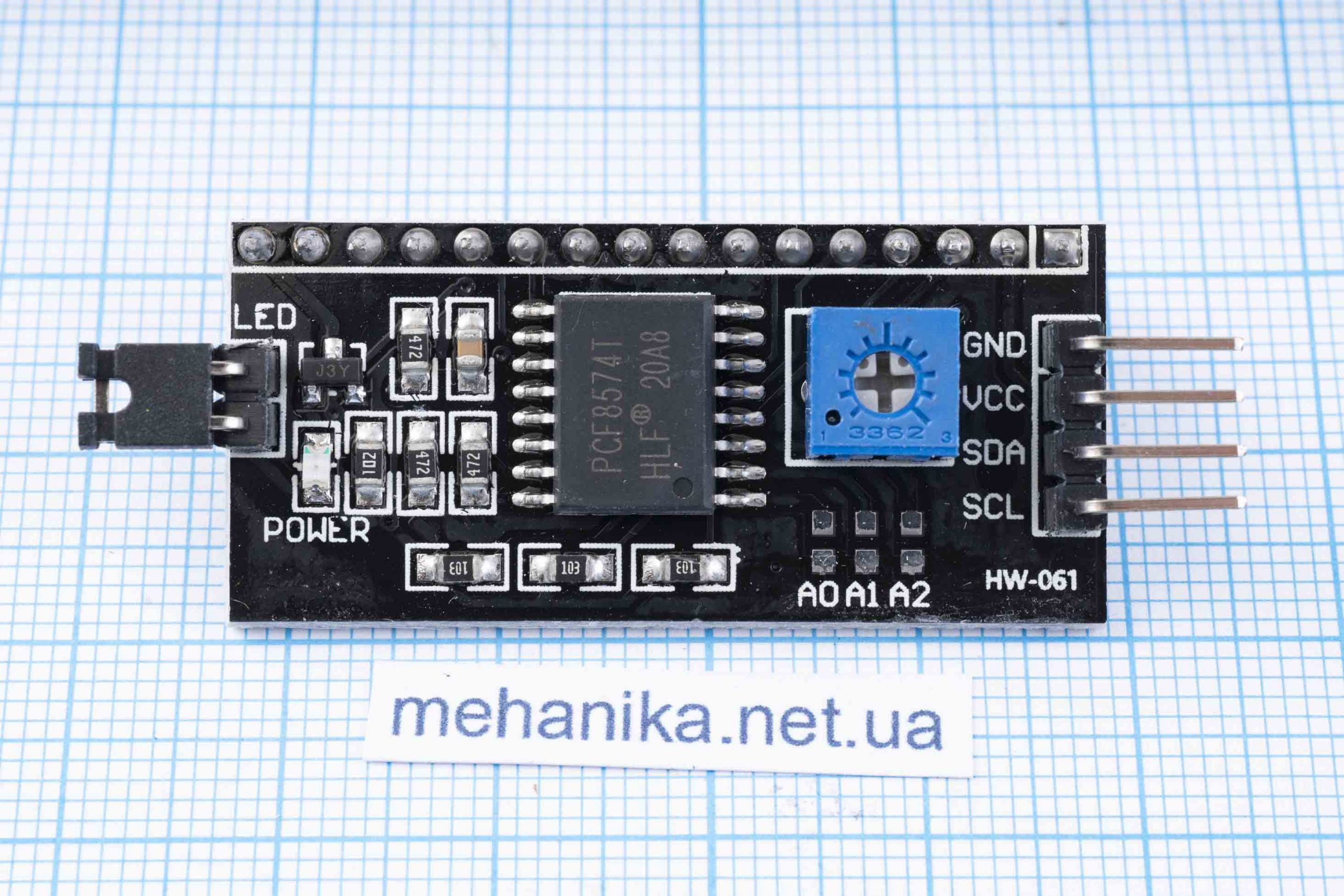 Модуль IIC/I2C для дисплеїв LCD 1602 Arduino