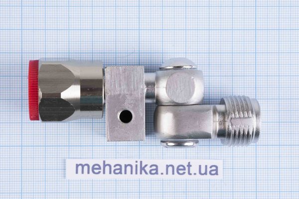 Коліно для фарбувального пістолета, з додатковим кріпленням