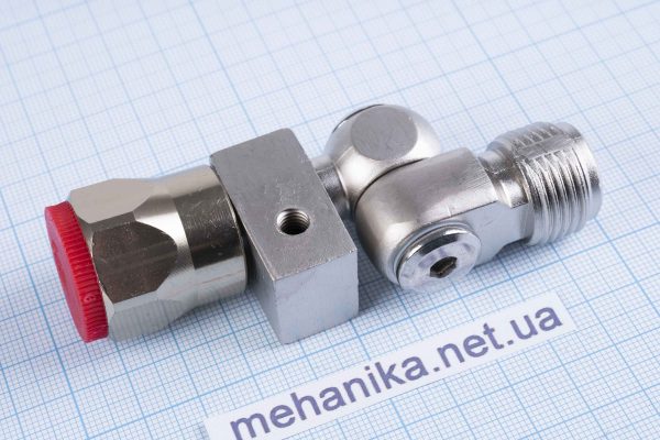 Коліно для фарбувального пістолета, з додатковим кріпленням