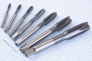 Мітчик прямий, з покриттям Tecrona, кобальтова сталь HSS Co-5%