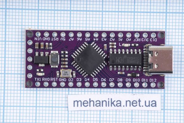 Плата контролер LGT8F328P LQFP32 MiniEVB аналог Arduino NANO V3.0, Type-C