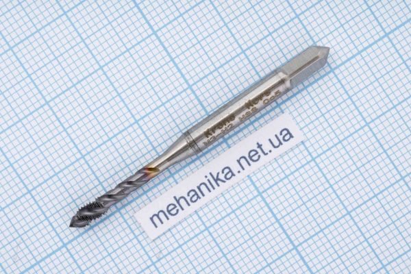 Мітчик спіральний, з покриттям Tecrona, кобальтова сталь HSS Co-5%