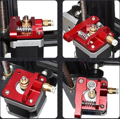 Покращений механізм подачі пластику MK8 для CR-10, лівий, філамент 1.75 мм