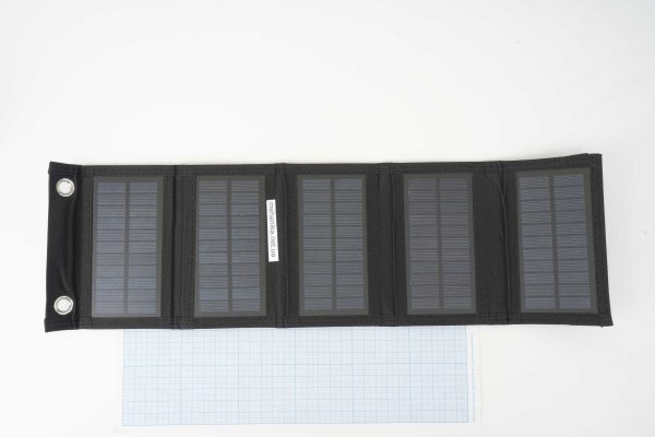 Сонячна панель, монокристалічна 10W, складана, на 5 панелей