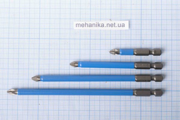 Біта PH2, з шестигранним хвостовиком на шуруповерт, імпакт