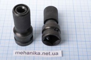 Перехідник для біт (адаптер) з квадрата 1/2" (мама) на шестигранник 1/4" (мама)