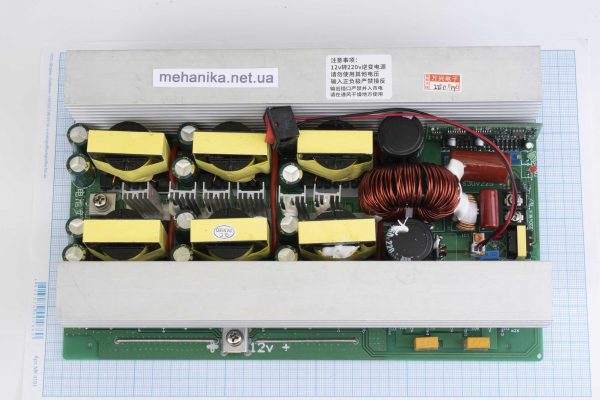 Інвертор DC-AC, 12V/220V 2500W, чиста синусоїда, плата без корпуса