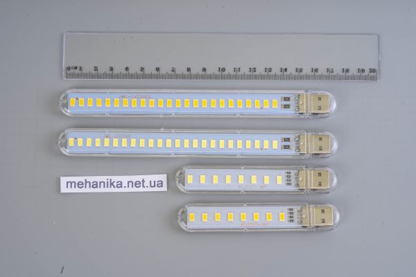 Ліхтарик USB Led 8/24 діоди, 4/12 Вт