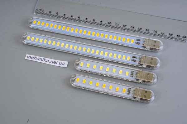 Ліхтарик USB Led 8/24 діоди, 4/12 Вт