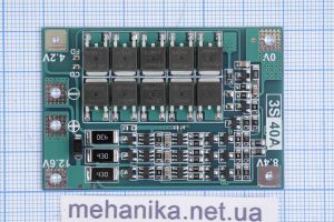 BMS - контроллер заряду Li-ion, 40A 3S