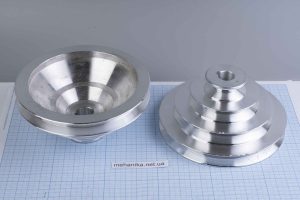 Шків клиновий, 4 струмки, профіль А (алюміній), отвір 16 мм