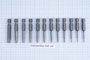 Біта Torx з шестигранним хвостовиком, набір 12 шт