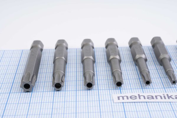 Біта Torx з шестигранним хвостовиком, набір 12 шт