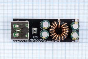 Контролер (модуль) швидкого заряджання QC4.0/PD3.0, 6-35V/3A/100W, USB-A/Type-C (CTP2)