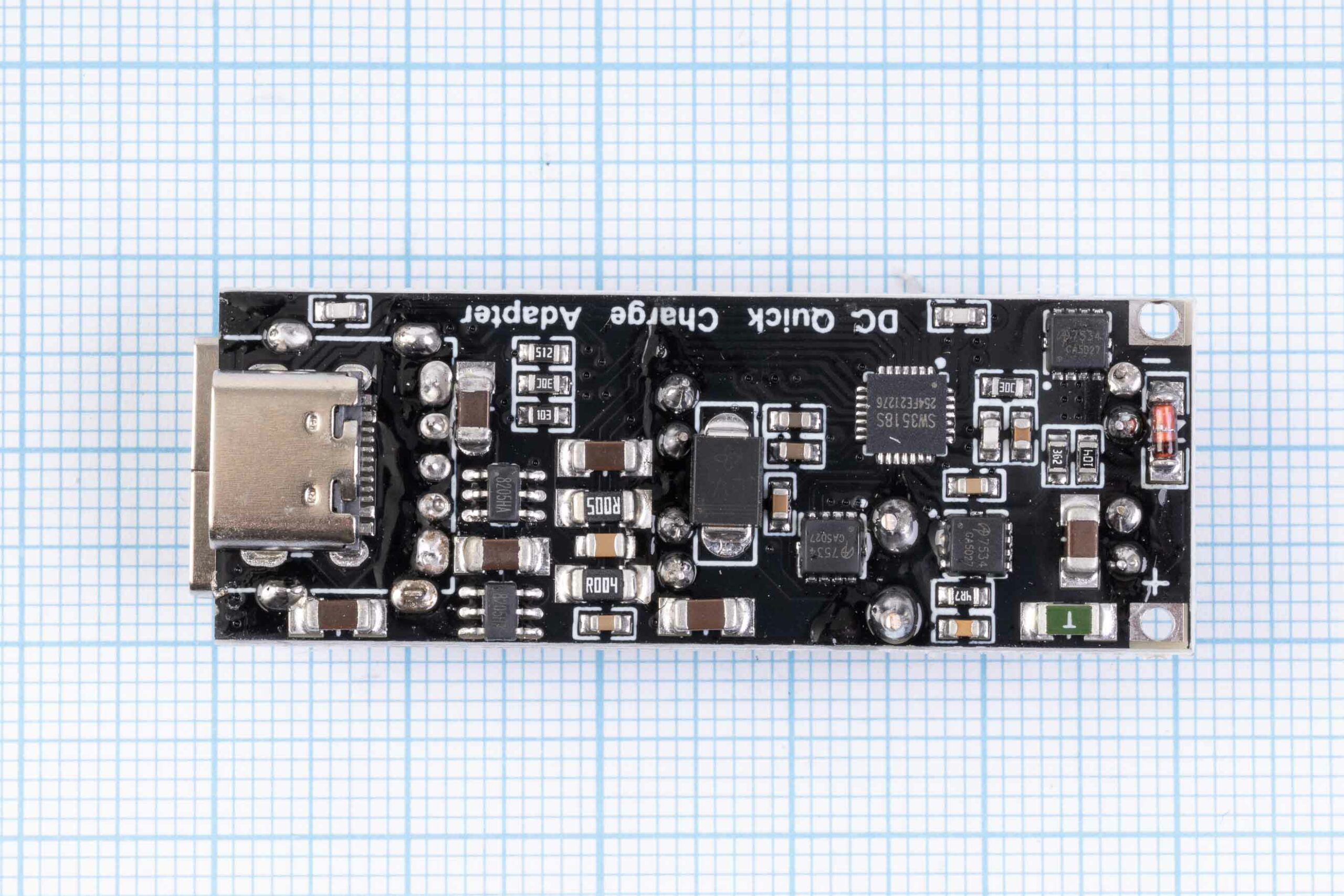 Контролер (модуль) швидкого заряджання QC4.0/PD3.0, 6-35V/3A/100W, USB-A/Type-C (CTP2)