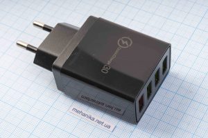 Зарядний пристрій HC-376 Quick Charge 3.0, 4xUSB-A