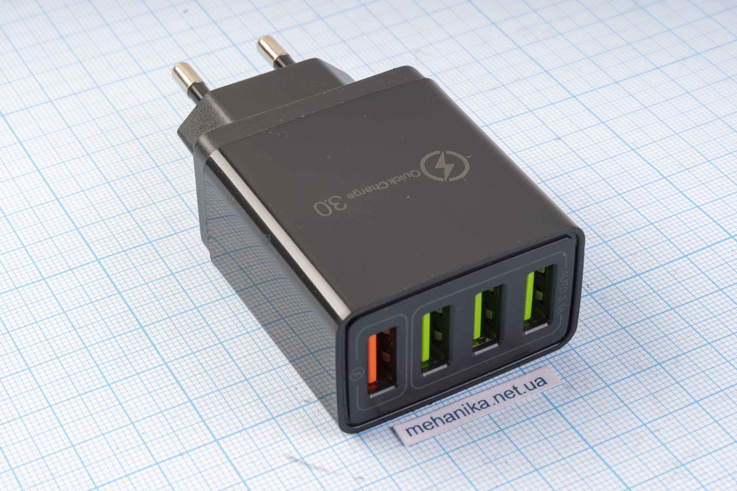 Зарядний пристрій HC-376 Quick Charge 3.0, 4xUSB-A