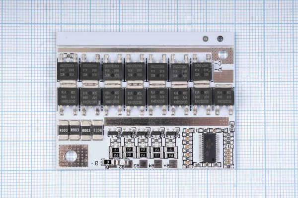 BMS-контролер заряду для Li-Ion, 4S (3S, 5S)/100А, біла плата