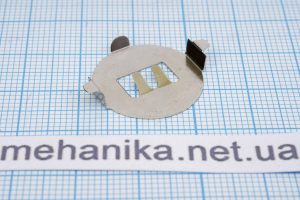 Тримач батареї CR2032, пряжка пружинна кругла.