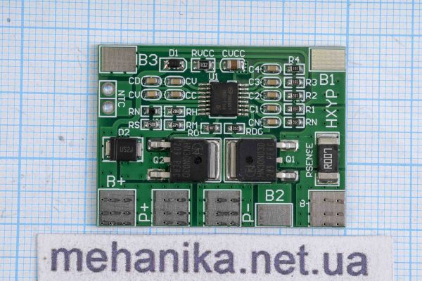 BMS-контролер заряду HX-4S-3828 для LiFePo4, 4S/8-20A/12.8-14.8V