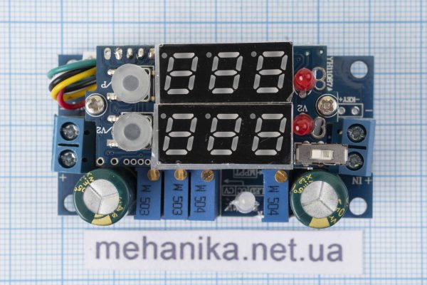 Перетворювач напруги MPPT знижуючий, DC-DC, 6-36V/1,25-35V 5A, з дисплеєм