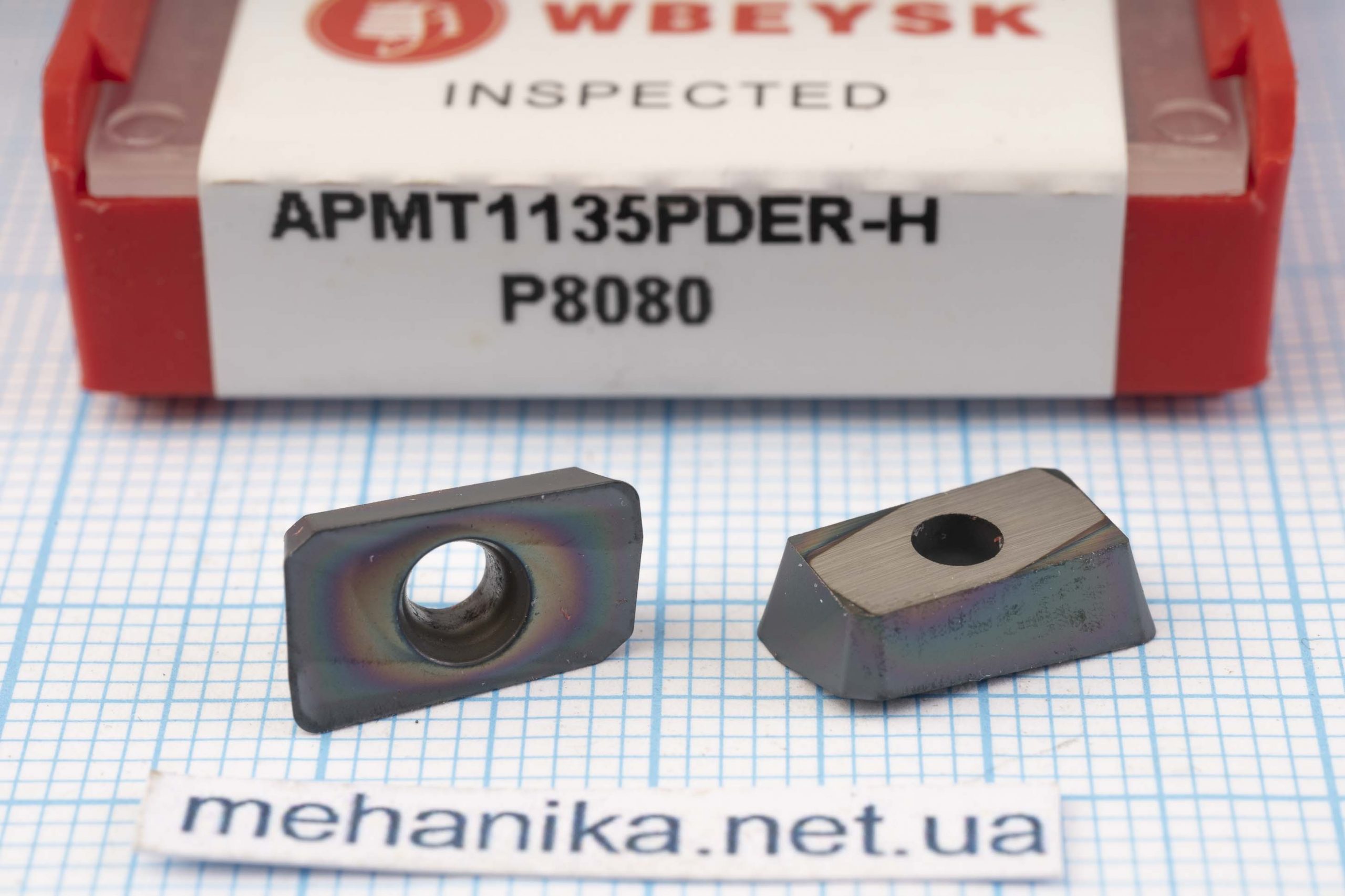 Вставка фрезерна, різець APMT1135PDER-H P8080 WBEYSK 65 HRC