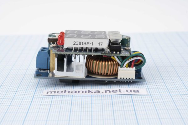 Перетворювач напруги MPPT знижуючий, DC-DC, 6-36V/1,25-35V 5A, з дисплеєм